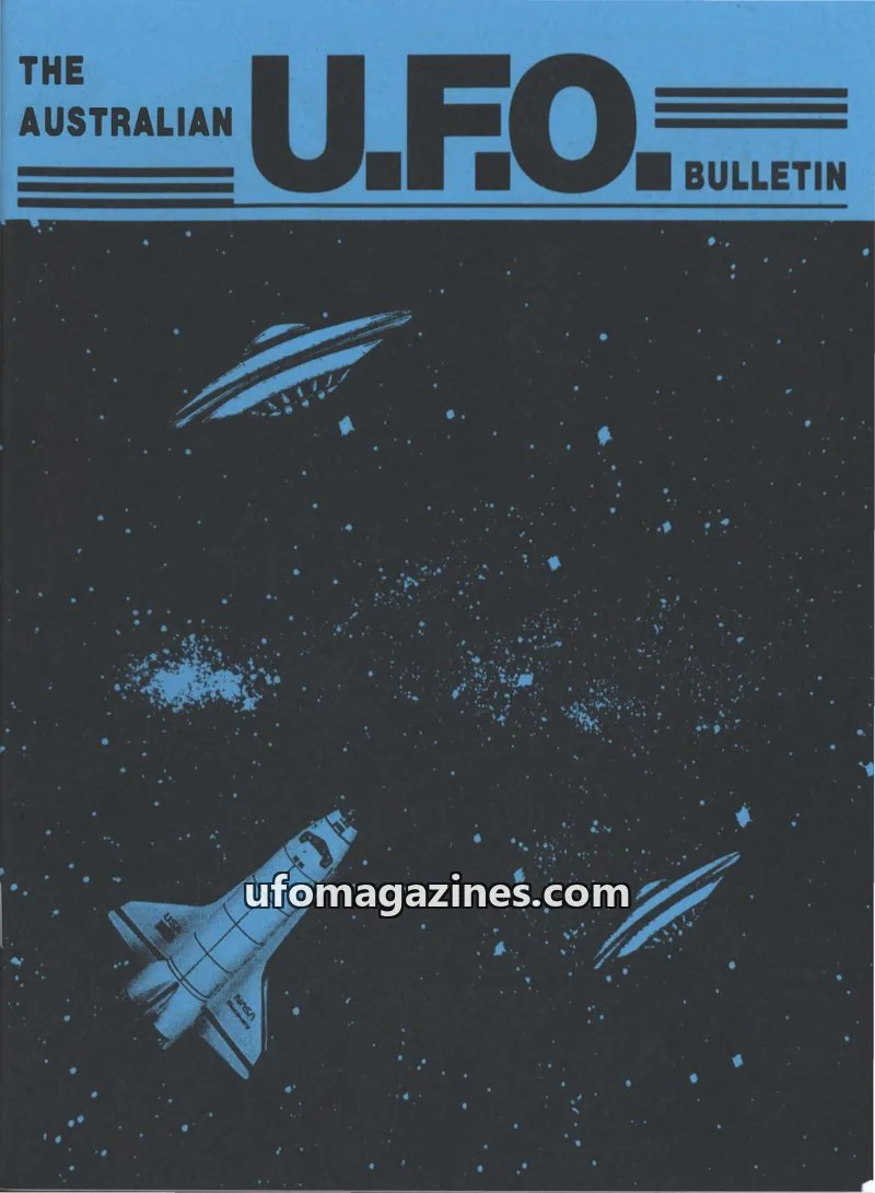 Cover of Victorian U.F.O. Research Society issue JUNE 1997: THE AUSTRALIAN U.F.O. BULLETIN