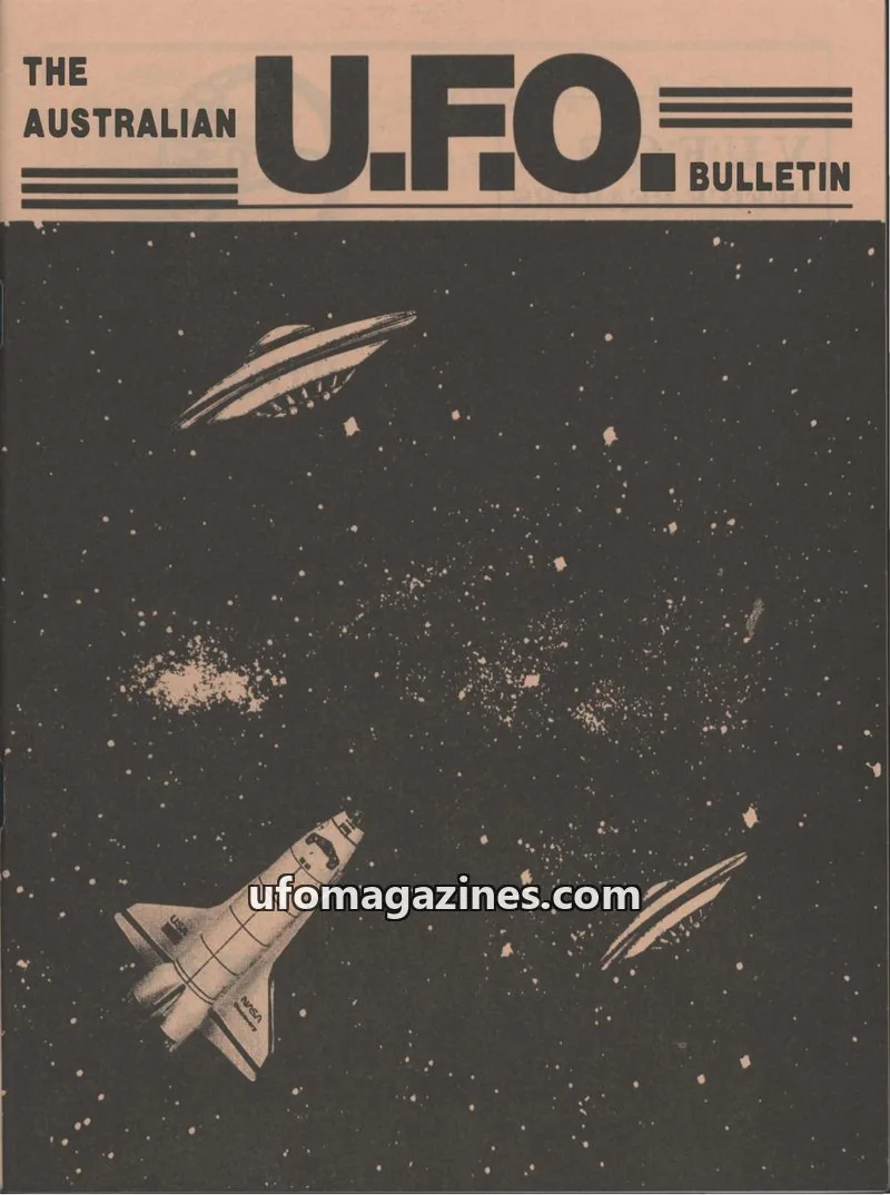 Cover of Victorian U.F.O. Research Society issue JUNE 1998: THE AUSTRALIAN U.F.O. BULLETIN