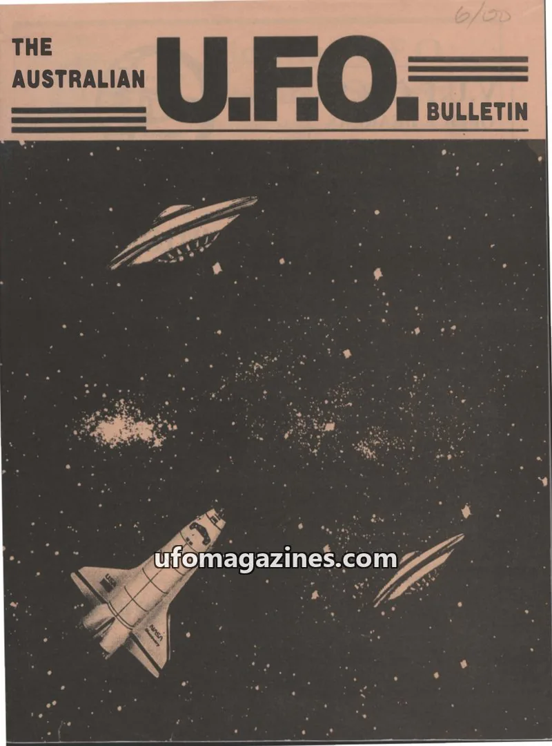 Cover of Australian UFO Bulletin issue June 2000: THE AUSTRALIAN U.F.O. BULLETIN