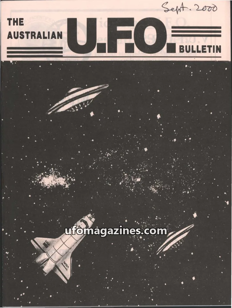 Cover of Victorian U.F.O. Research Society issue September 2000: The Australian U.F.O. Bulletin