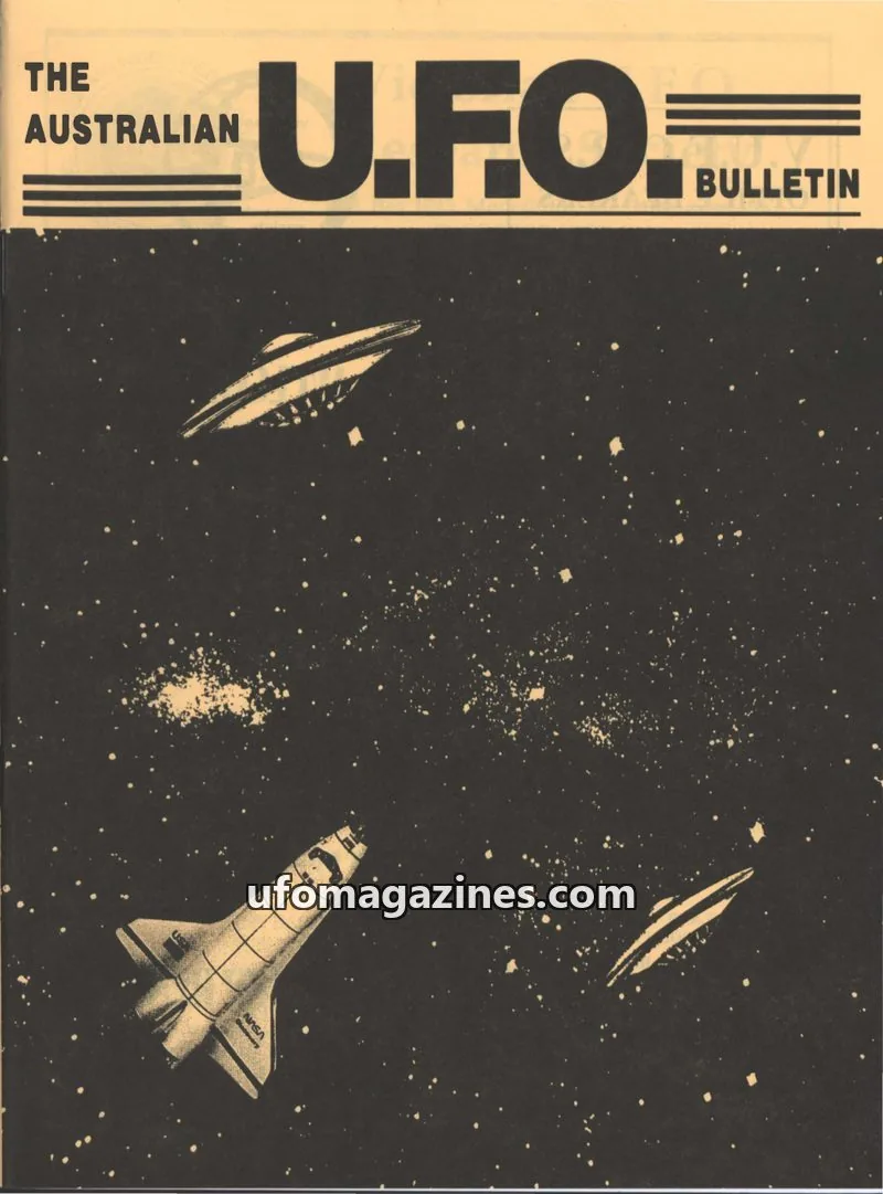 Cover of Australian UFO Bulletin issue JUNE 2001: THE AUSTRALIAN U.F.O. BULLETIN