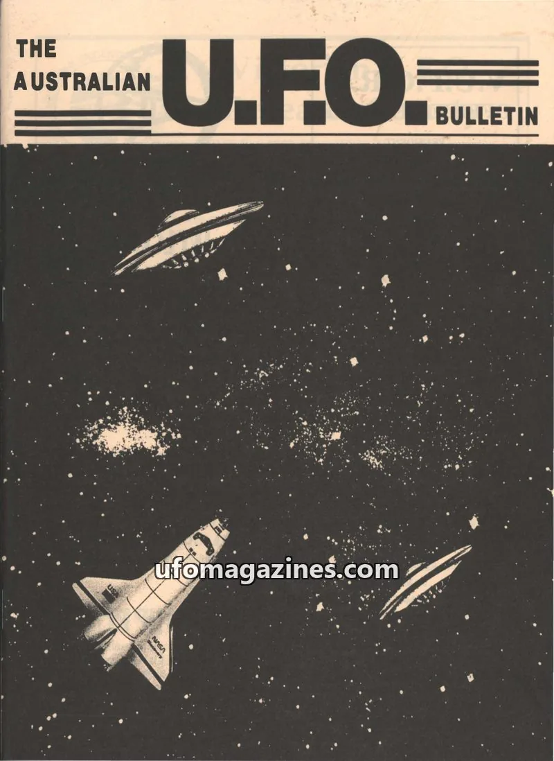 Cover of Australian UFO Bulletin issue DECEMBER 2001: THE AUSTRALIAN U.F.O. BULLETIN