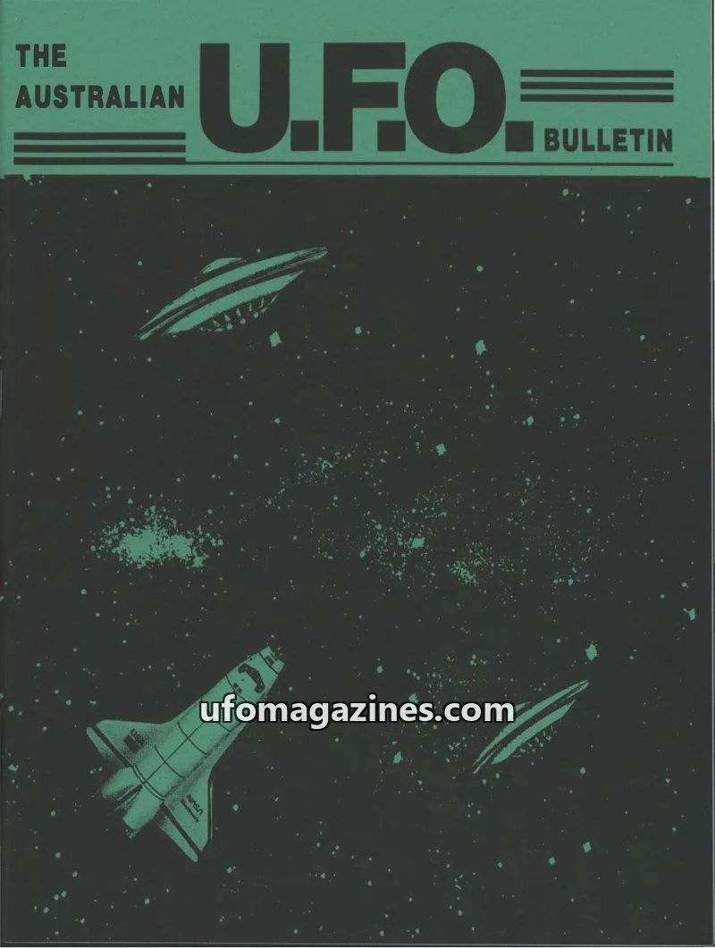Cover of Victorian U.F.O. Research Society issue JUNE 2002: THE AUSTRALIAN U.F.O. BULLETIN
