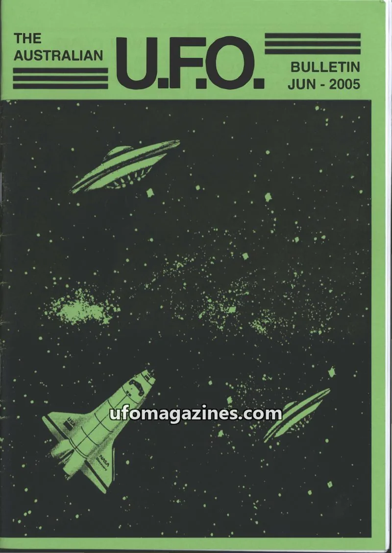 Cover of Australian UFO Bulletin issue JUN - 2005: THE AUSTRALIAN U.F.O. BULLETIN