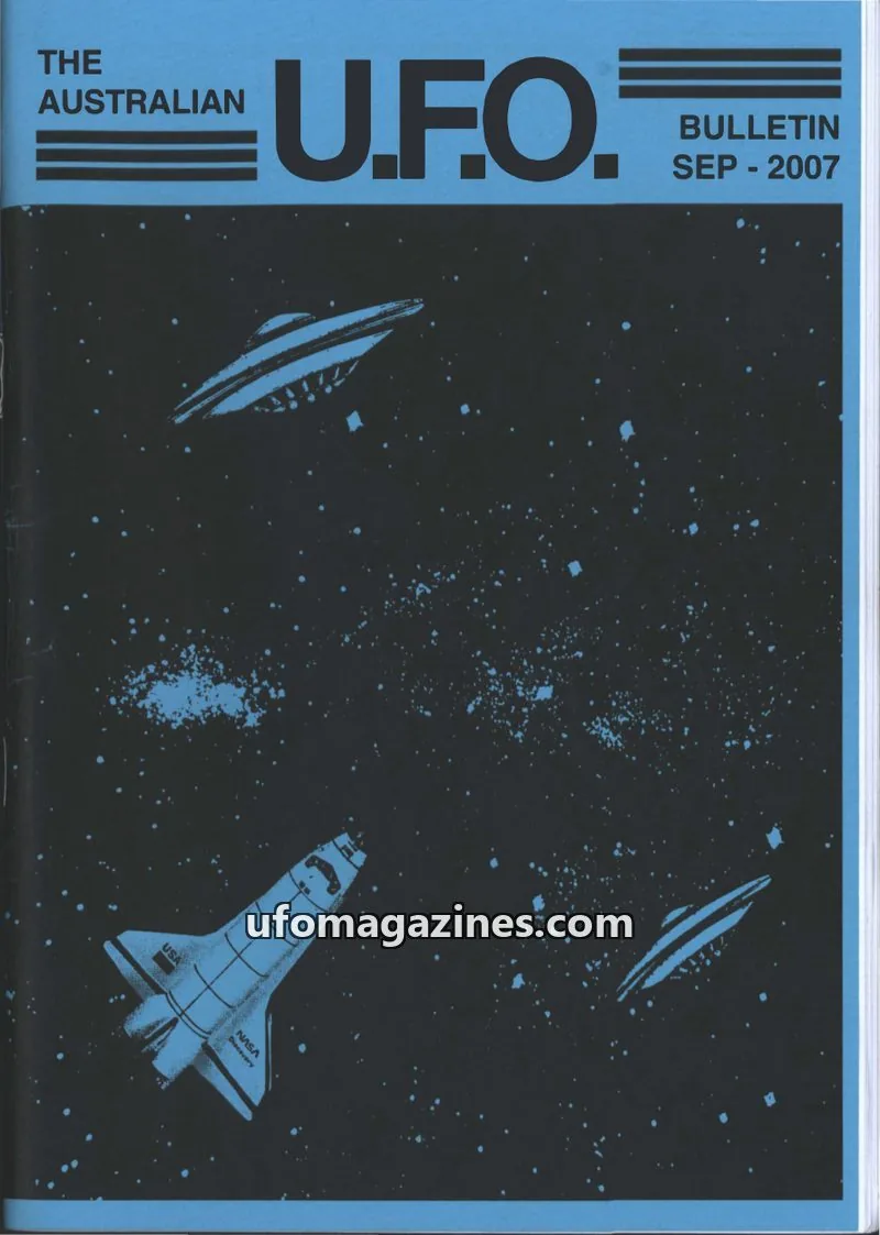 Cover of Australian UFO Bulletin issue SEP - 2007: THE AUSTRALIAN U.F.O. BULLETIN