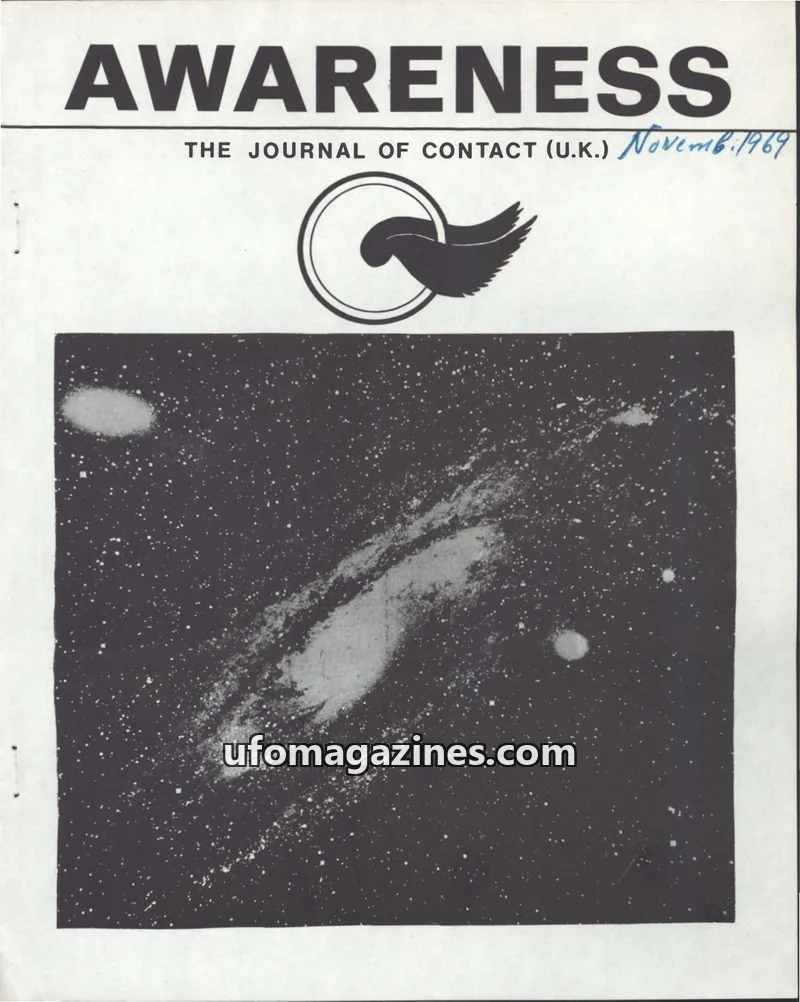 Cover of Awareness (Contact UK) issue November 1969: AWARENESS