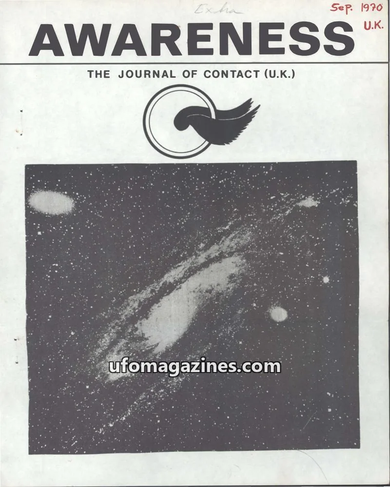 Cover of Awareness (Contact UK) issue September 1970: AWARENESS