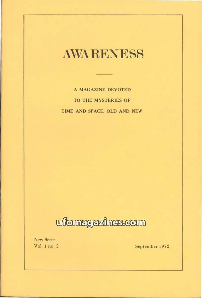 Cover of Awareness (Contact UK) issue Vol. 1 no. 2: AWARENESS