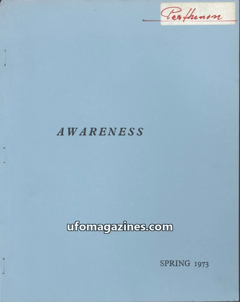 Cover of Awareness (Contact UK) issue Vol.2,no:1: AWARENESS