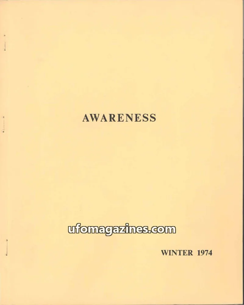 Cover of Awareness (Contact UK) issue no: 4: AWARENESS
