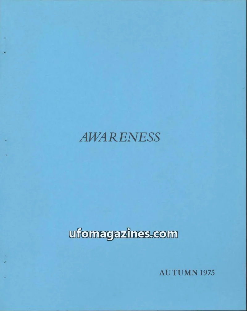 Cover of Awareness (Contact UK) issue no:3: AWARENESS