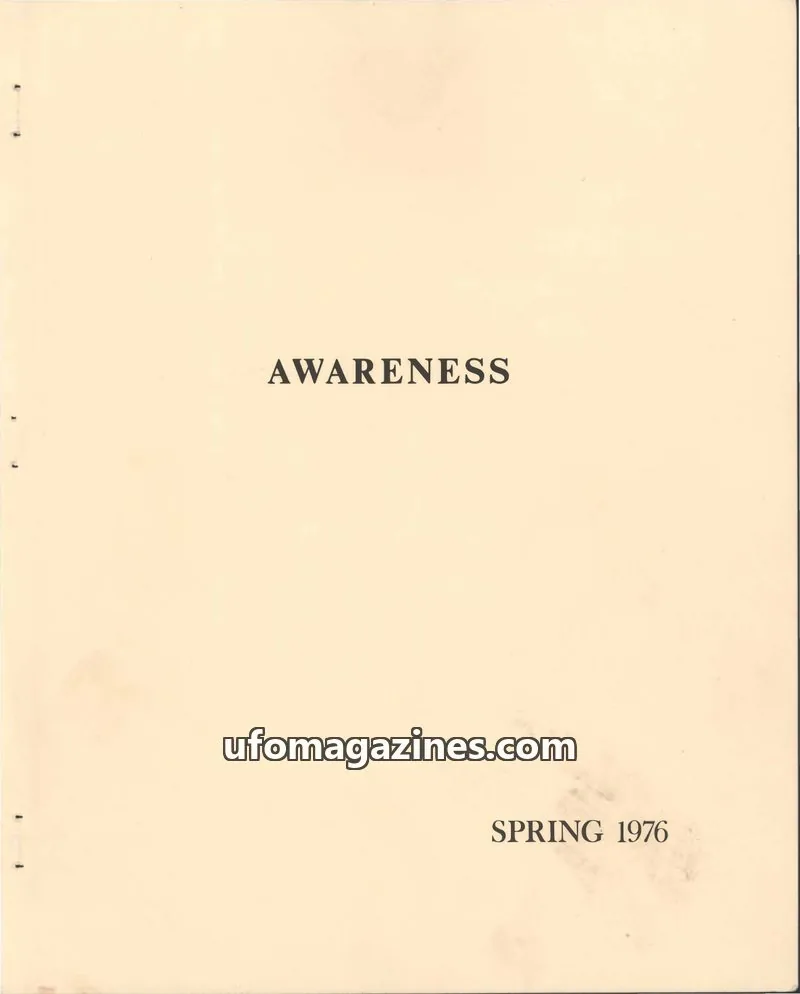 Cover of Awareness (Contact UK) issue 1: AWARENESS