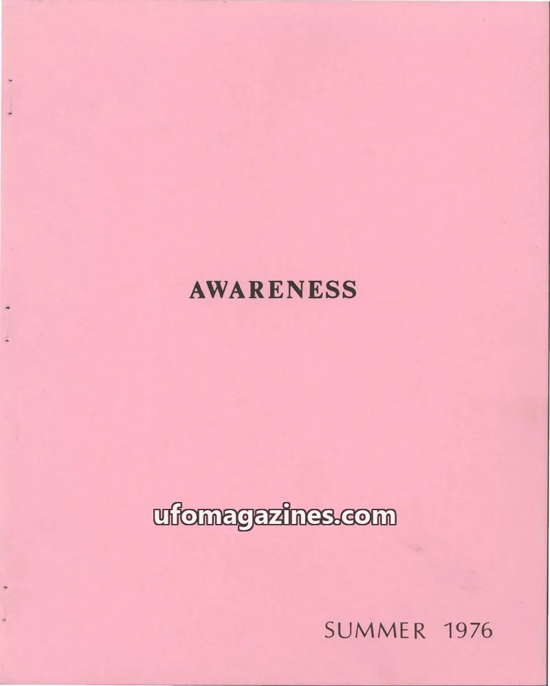 Cover of Awareness (Contact UK) issue no:2: AWARENESS