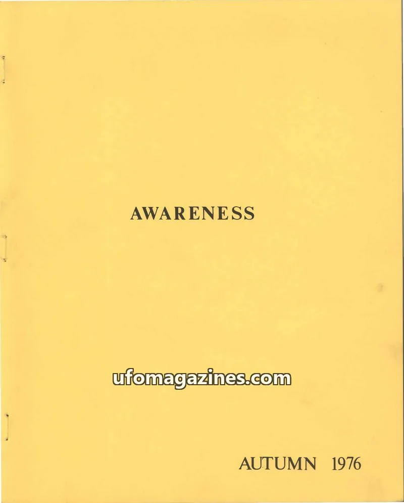 Cover of Awareness (Contact UK) issue no:3: AWARENESS
