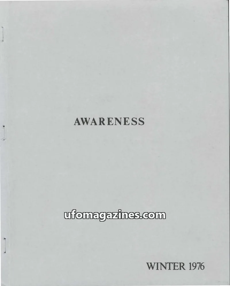 Cover of Awareness (Contact UK) issue no:4: AWARENESS