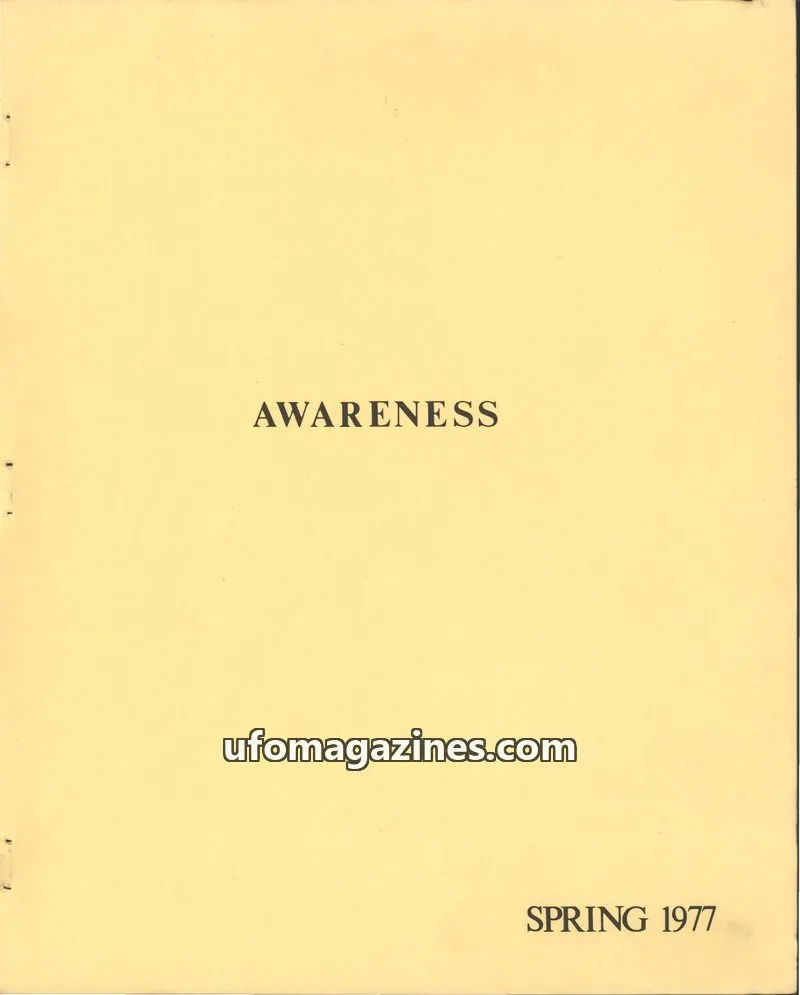 Cover of Awareness (Contact UK) issue Volume 6, no:1: AWARENESS