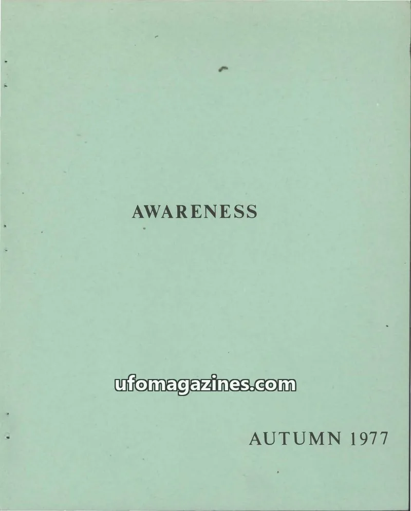 Cover of Awareness (Contact UK) issue Volume 6, No:3: AWARENESS