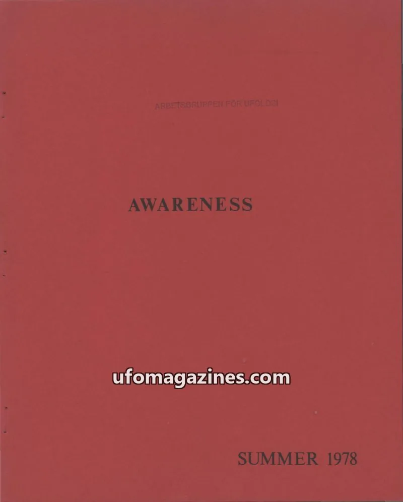 Cover of Awareness (Contact UK) issue no:2: AWARENESS