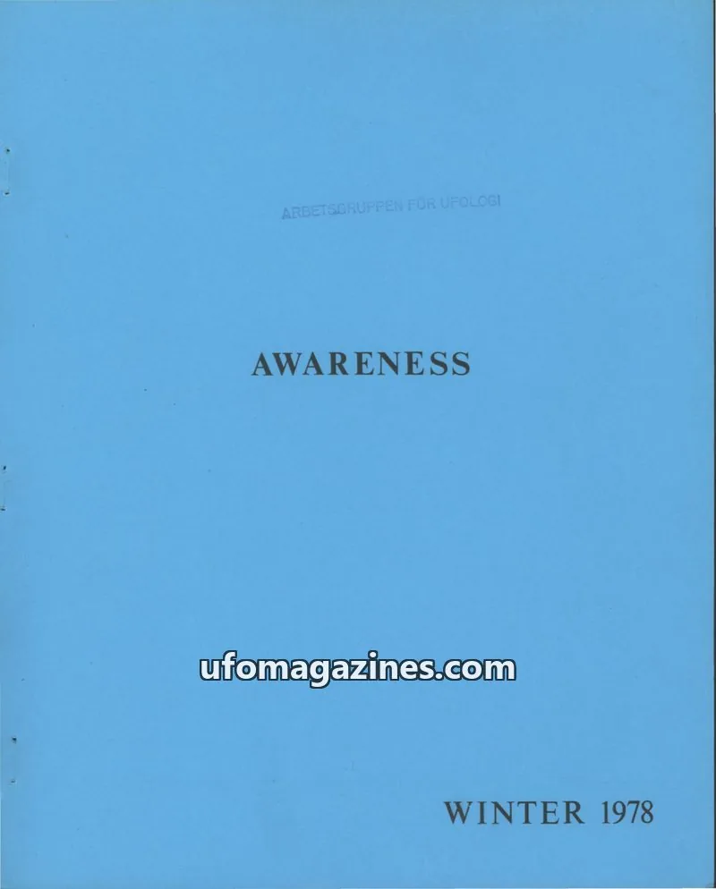 Cover of Awareness (Contact UK) issue Volume 7, no: 4: AWARENESS