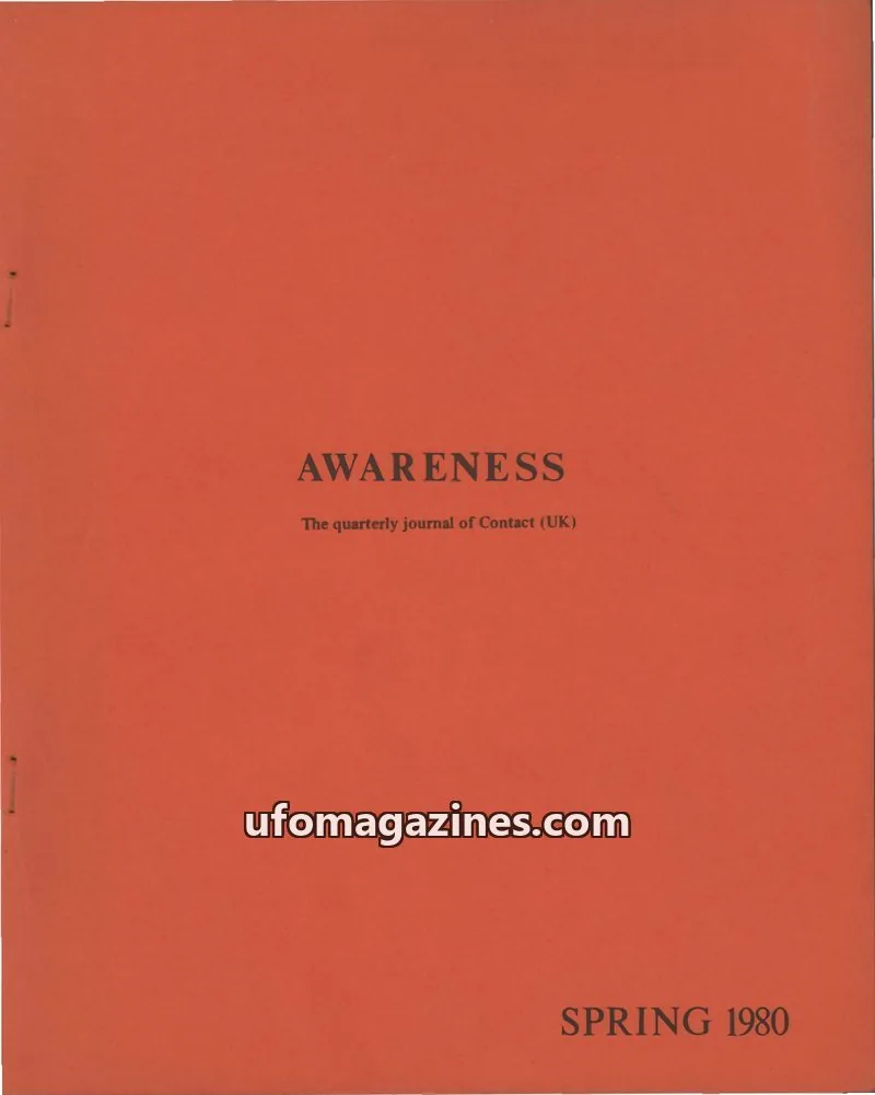 Cover of Awareness (Contact UK) issue no:1: AWARENESS
