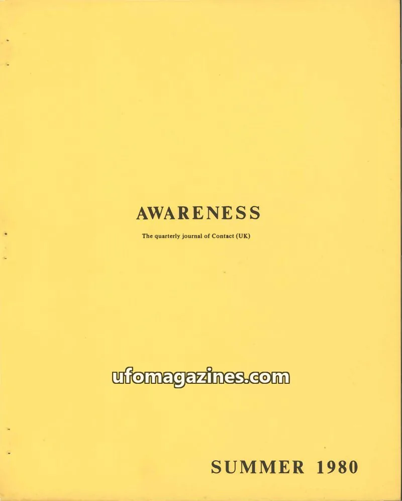 Cover of Awareness (Contact UK) issue Volume 9, No: 2: AWARENESS