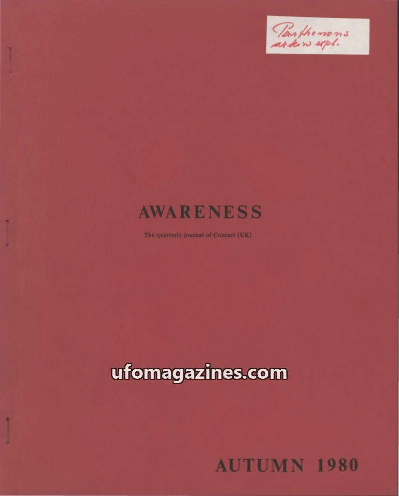 Cover of Awareness (Contact UK) issue No: 3: AWARENESS