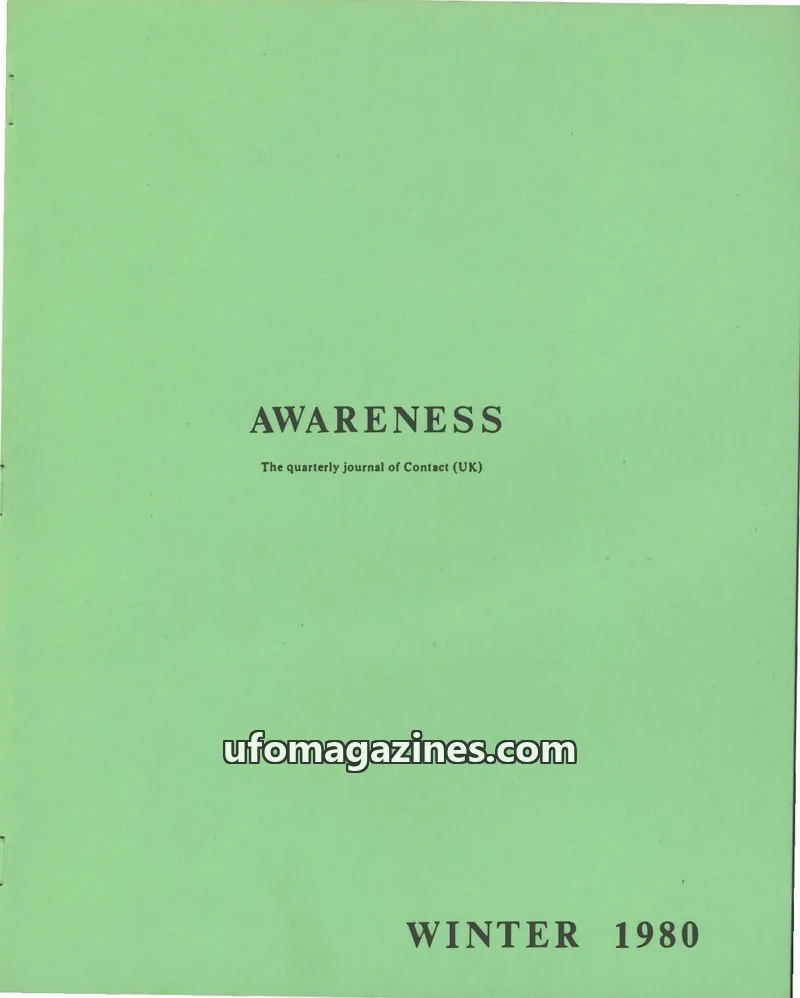 Cover of Awareness (Contact UK) issue No. 4: AWARENESS