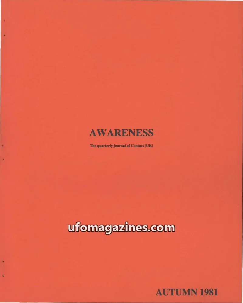 Cover of Awareness (Contact UK) issue Volume 10, No:3: AWARENESS