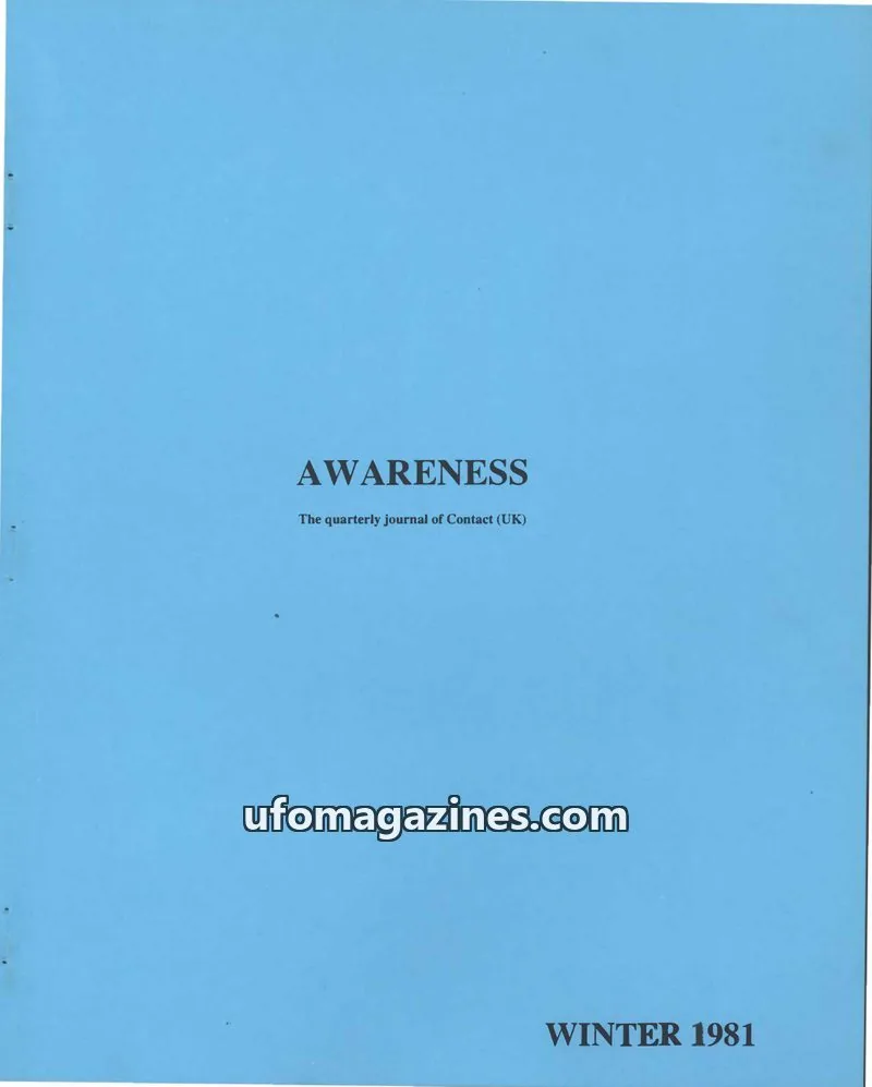 Cover of Awareness (Contact UK) issue 4: AWARENESS