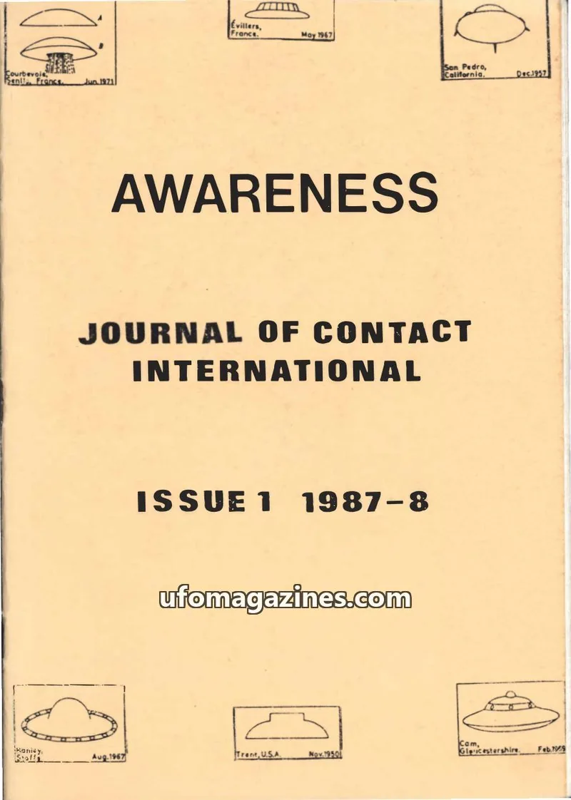 Cover of Awareness (Contact UK) issue 1 1987-8: AWARENESS