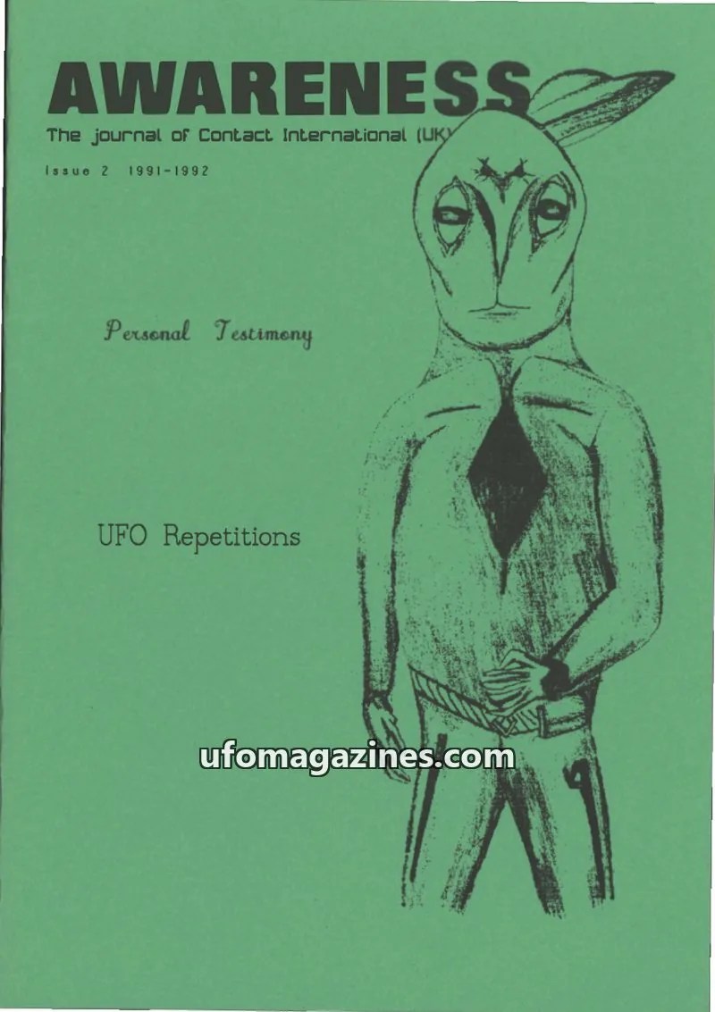 Cover of Awareness (Contact UK) issue 2: AWARENESS