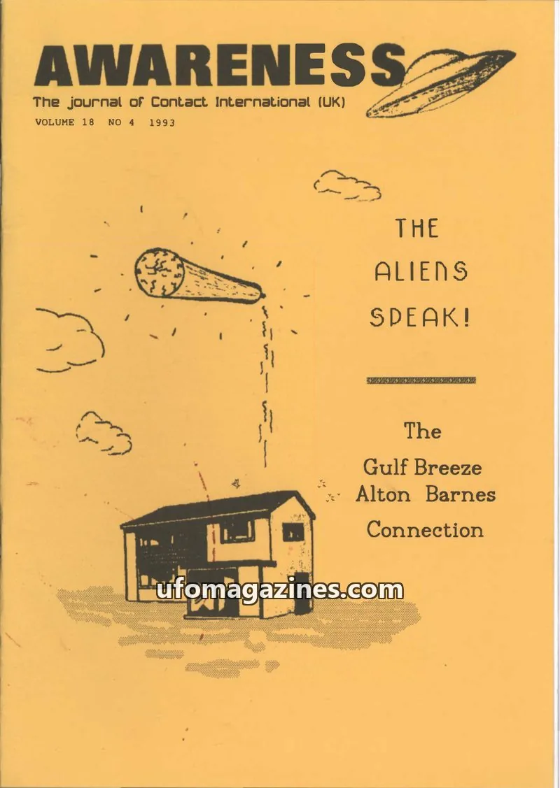 Cover of Awareness (Contact UK) issue 18 NO 4: AWARENESS