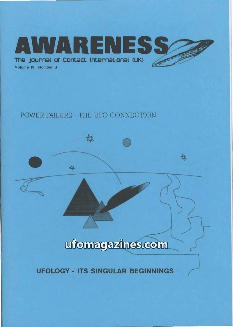 Cover of Awareness (Contact UK) issue Volume 19 Number 3: AWARENESS