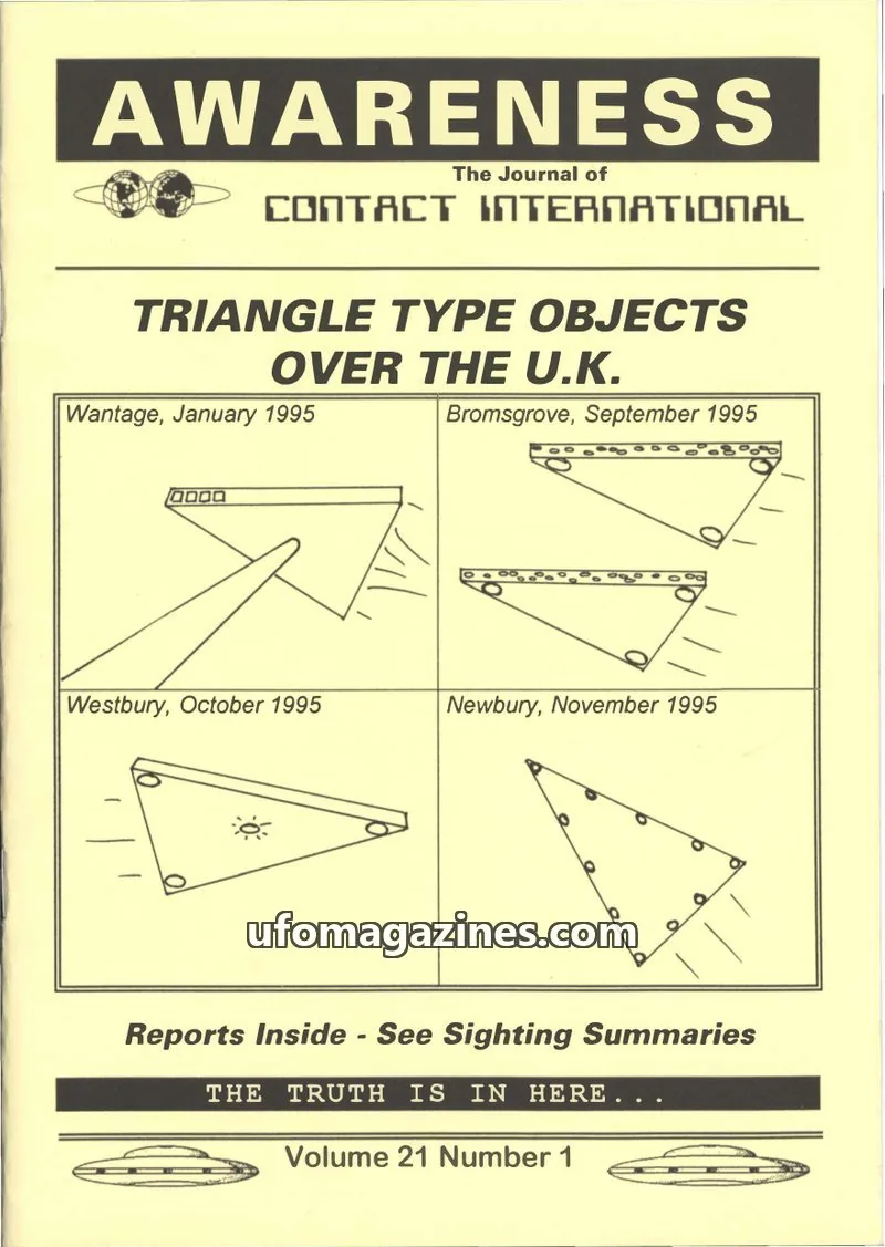 Cover of Awareness (Contact UK) issue Number 1: AWARENESS