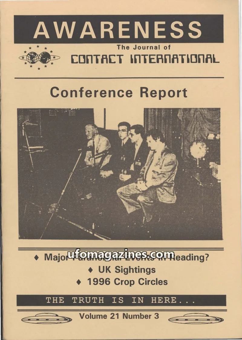 Cover of Awareness (Contact UK) issue Volume 21 Number 3: AWARENESS The Journal of CONTACT INTERNATIONAL