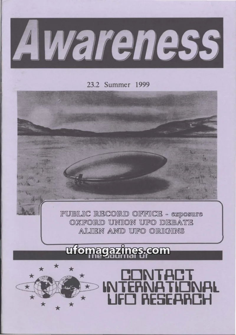 Cover of Awareness (Contact UK) issue 23.2: Awareness