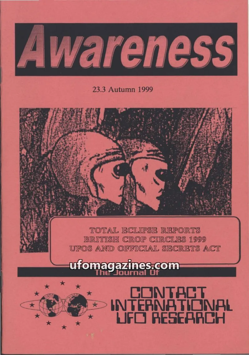 Cover of Awareness (Contact UK) issue 23.3: Awareness