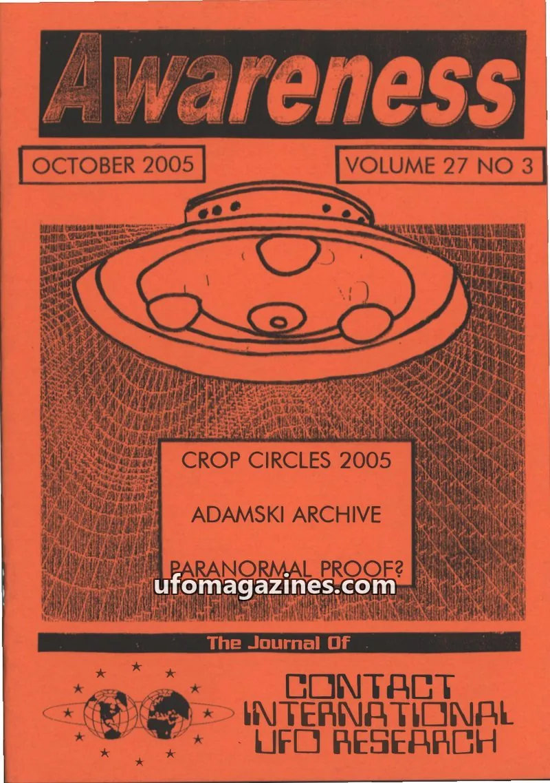 Cover of Awareness (Contact UK) issue VOL 27 NO 3: Awareness