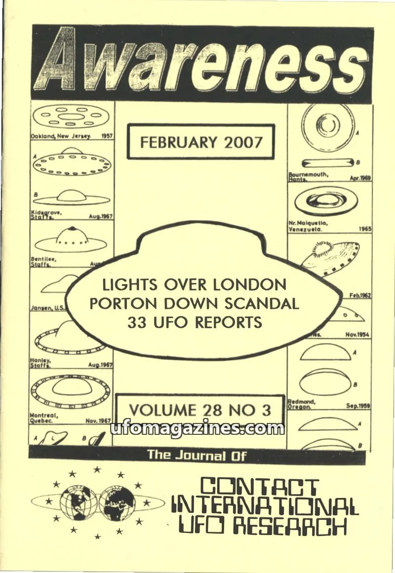Cover of Awareness (Contact UK) issue 28 NO 3: Awareness