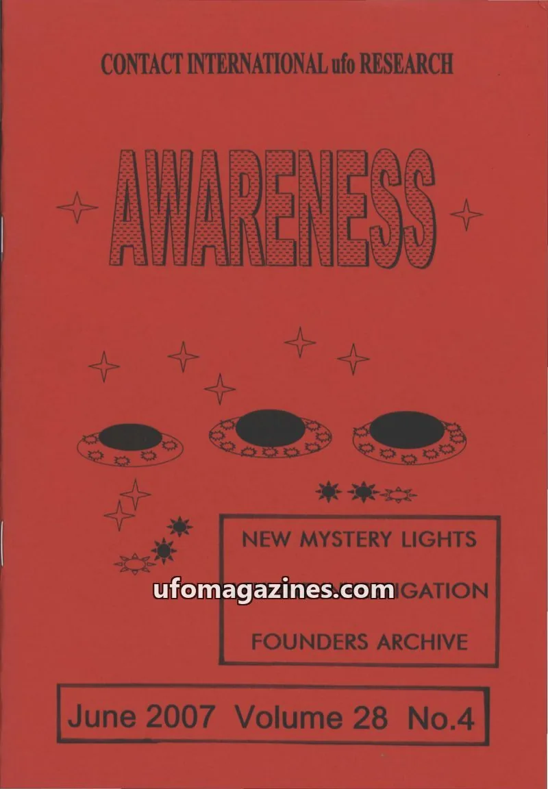 Cover of Awareness (Contact UK) issue No.4: AWARENESS