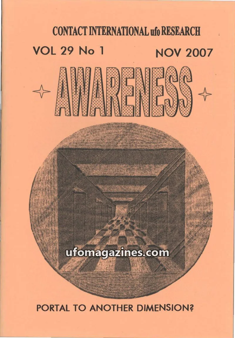 Cover of Awareness (Contact UK) issue Vol 29 No 1: AWARENESS