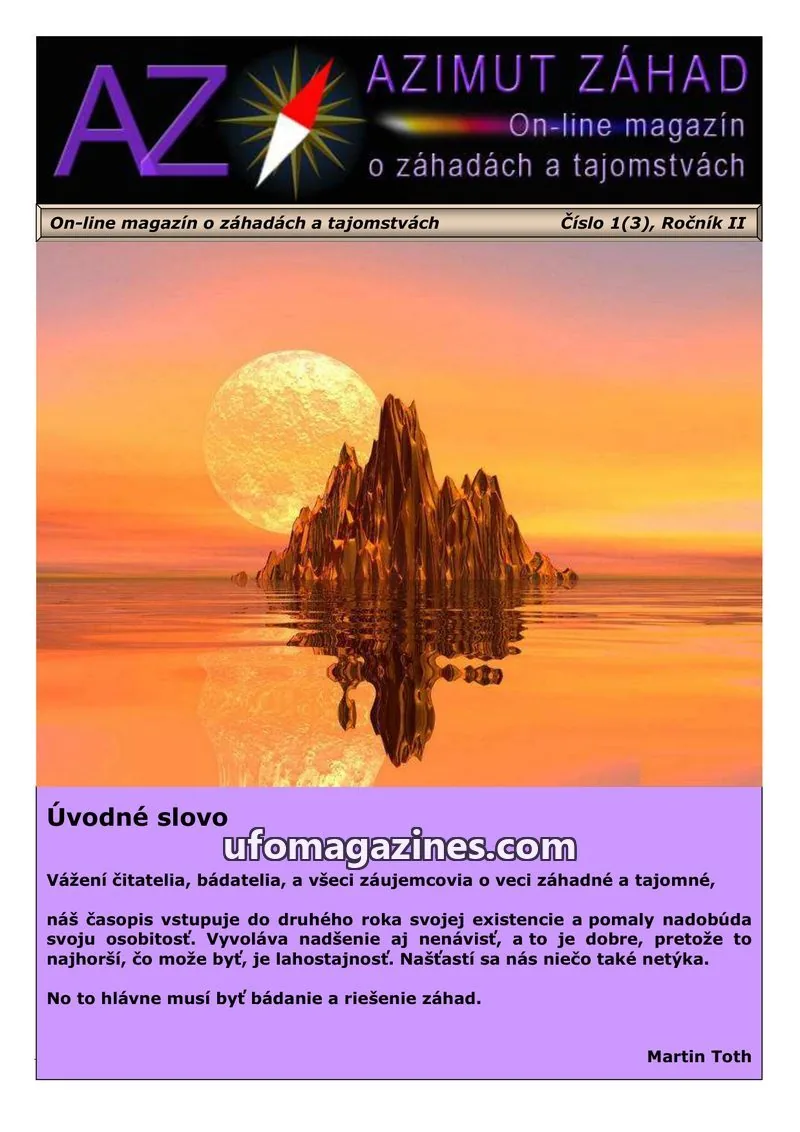 Cover of Azimut Zahad issue 1(3): AZIMUT ZÁHAD
