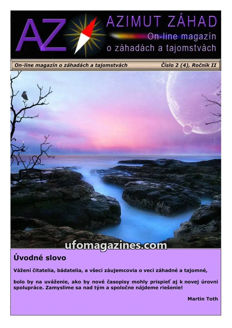 Cover of Azimut Zahad issue 2 (4): AZIMUT ZÁHAD