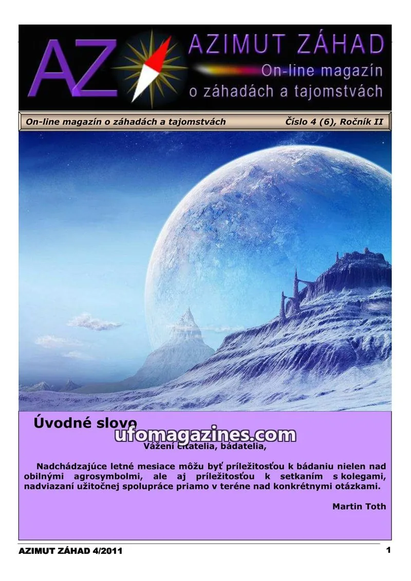 Cover of Azimut Zahad issue 4 (6): AZIMUT ZÁHAD