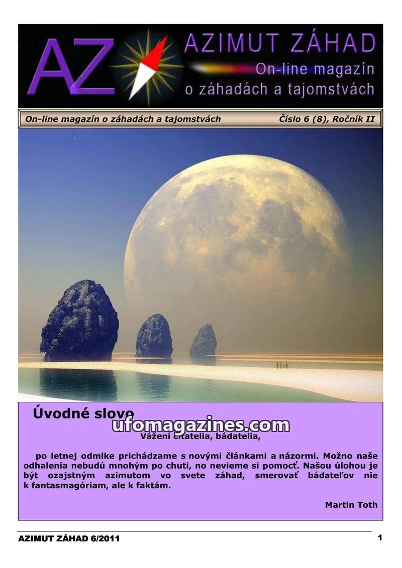 Cover of Azimut Zahad issue 6 (8): AZIMUT ZÁHAD