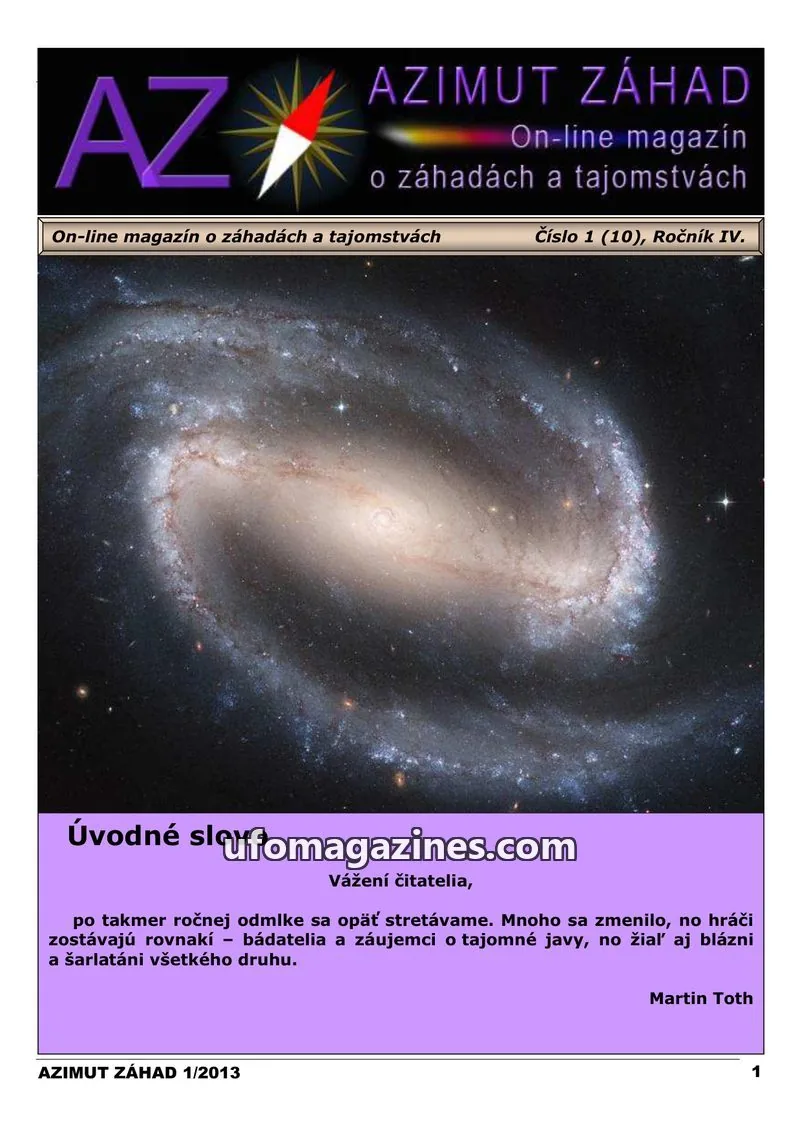 Cover of Azimut Zahad issue 1 (10): AZIMUT ZÁHAD