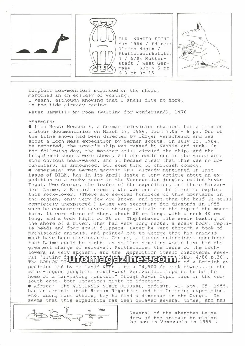 Cover of ILK issue EIGHT: ILK