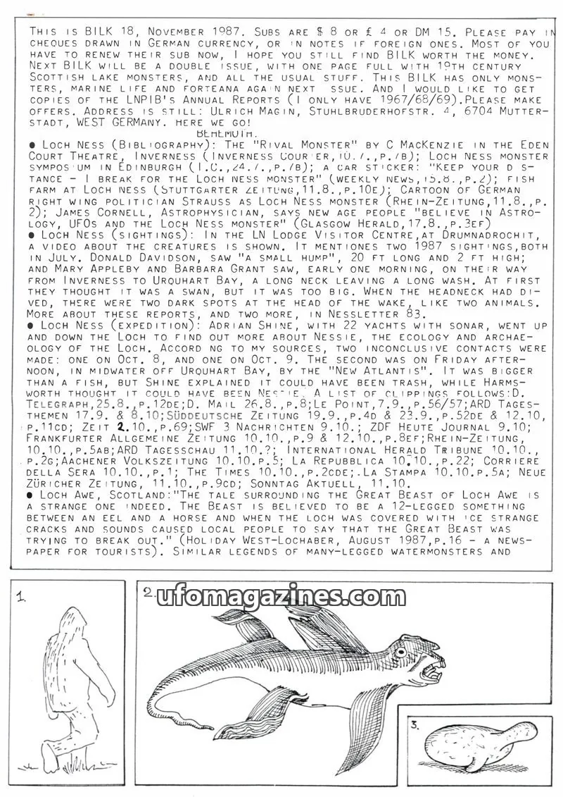 Cover of Bilk (Ulrich Magin) issue 18: BILK