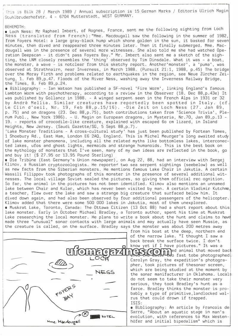 Cover of Bilk (Ulrich Magin) issue 28: Bilk
