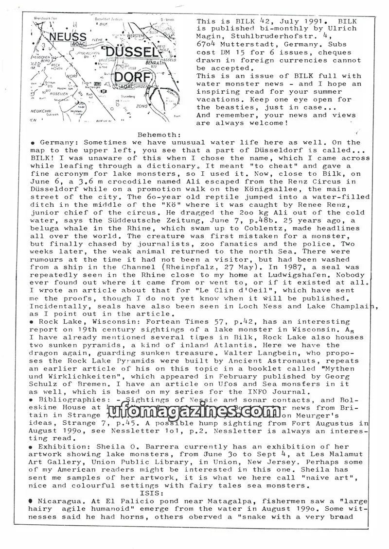 Cover of Bilk (Ulrich Magin) issue 42: BILK
